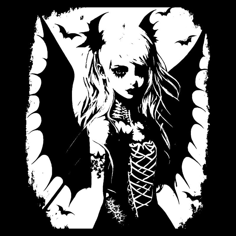 Fairycore Ästhetik Grunge Skelett Fee Goth G
