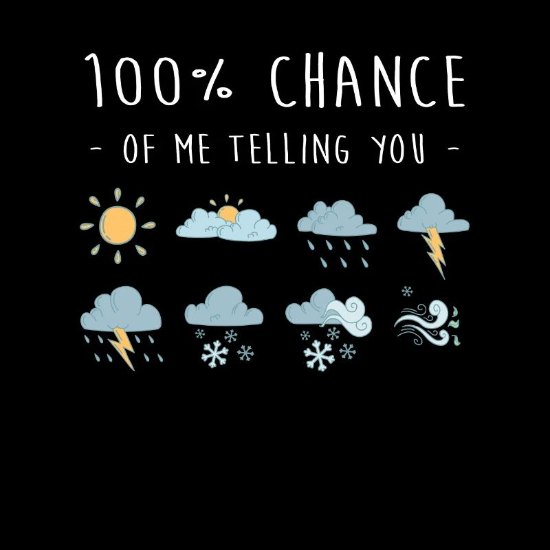 100% de chances que je vous dise météorologue