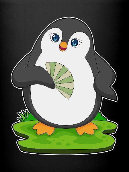 Pingouin Éventail à main