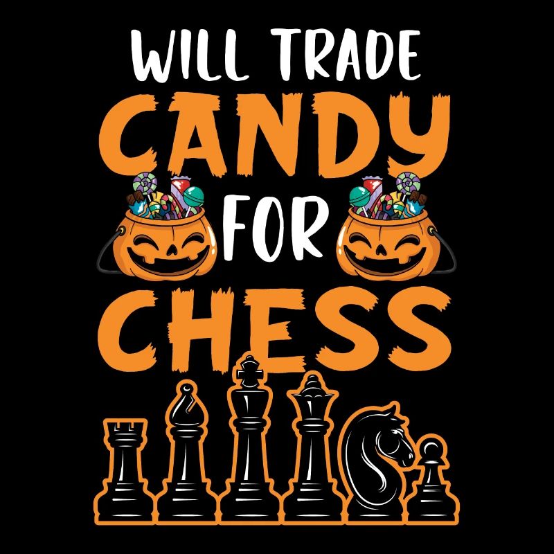 Schach Halloween Süßes oder Saures Schachbrettspiel