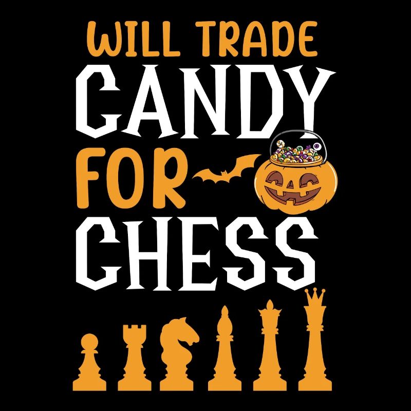 Schach Halloween Süßes oder Saures Schachbrettspiel
