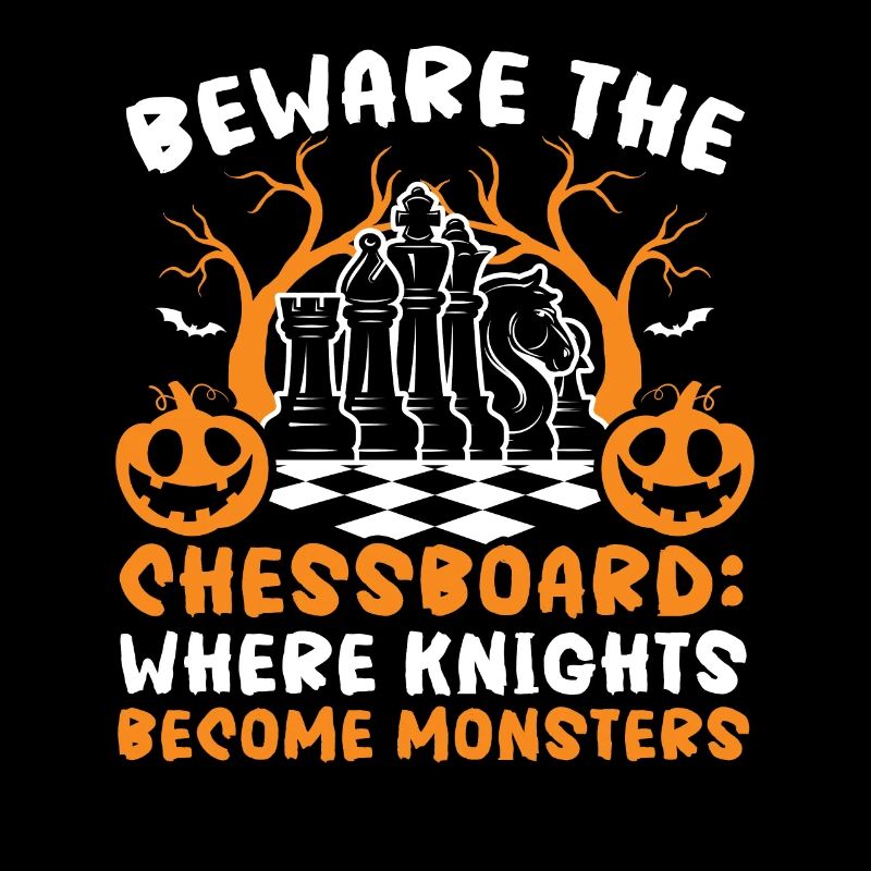 Schach Halloween Süßes oder Saures Schachbrettspiel