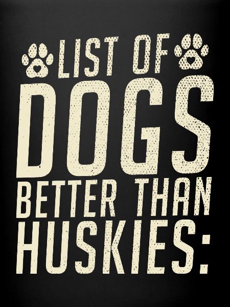 Cadeaux de chien Husky