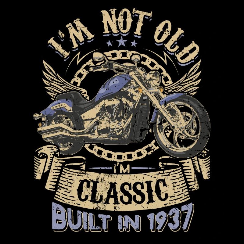 I'm Classic Built 1937 Motorcycle 86th Birthday