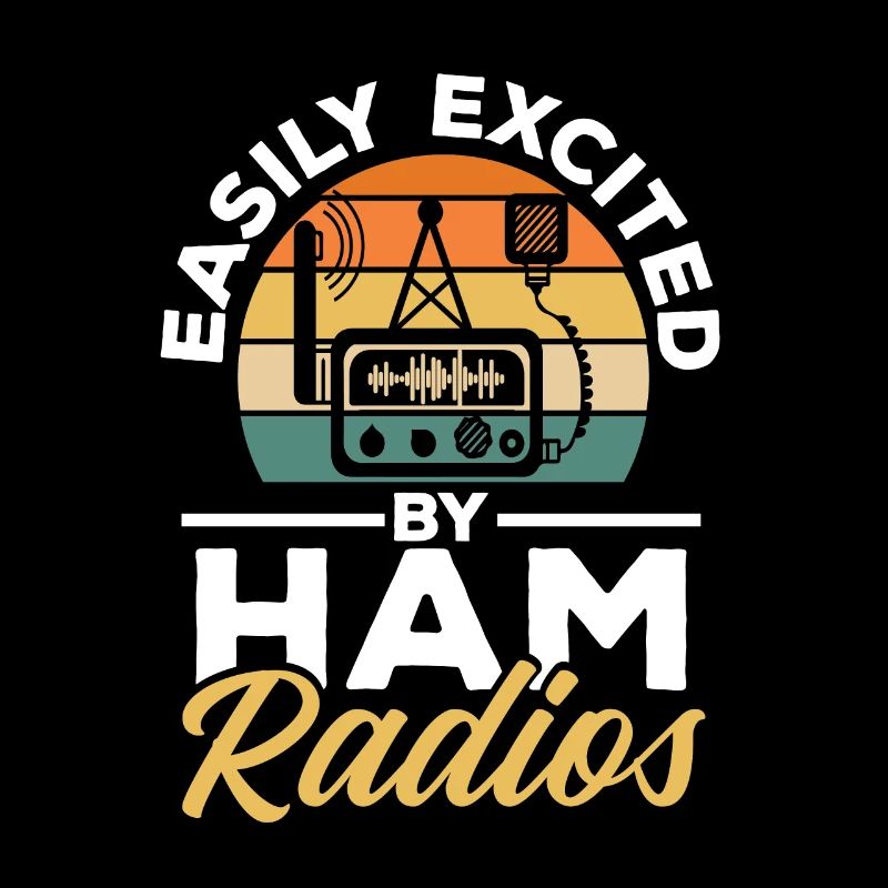 Vintage Sunset Retro Network Easily Excited By Ham