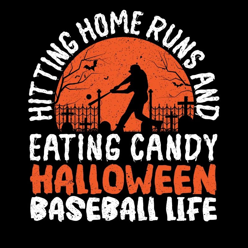 Baseball Halloween Süßes oder Saures Baseballspieler
