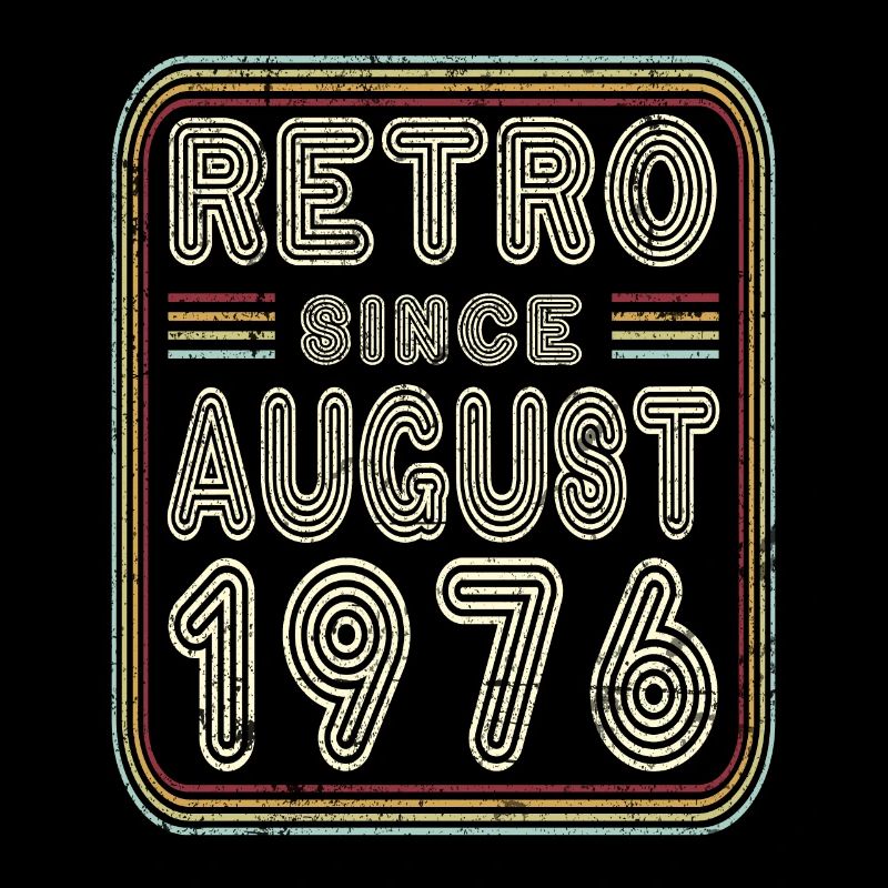 Geburtstag August 1976 Retro Geschenk
