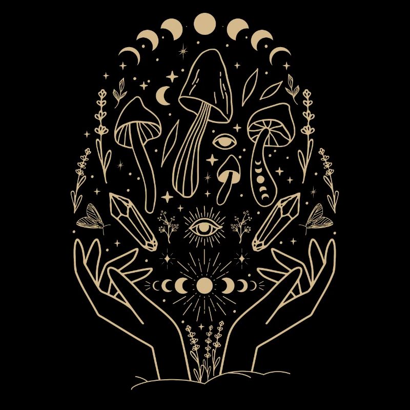 Boho Mushrooms Cottage Core Esthétique Goblincore