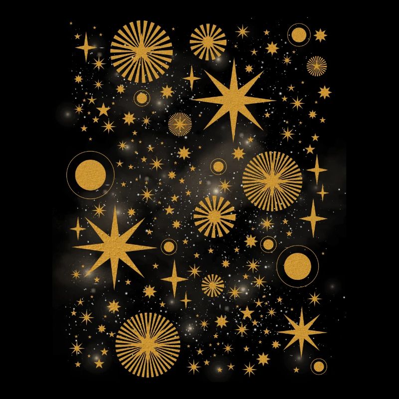 Witchy Aesthetic Celestial Vintage Crescent Moon Sun