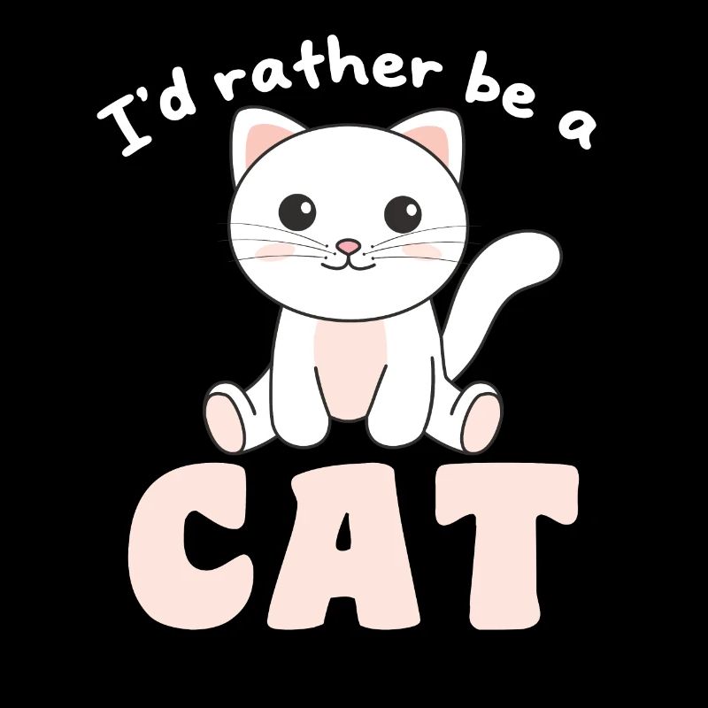 Je préfère être un chat - chat mignon