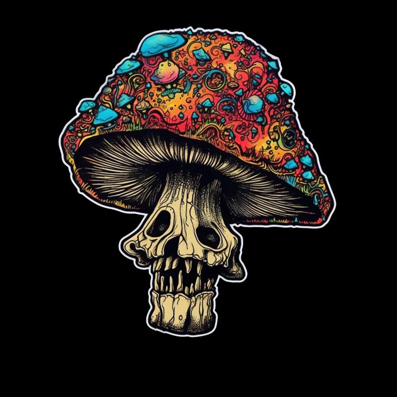 Crâne de champignons trippants