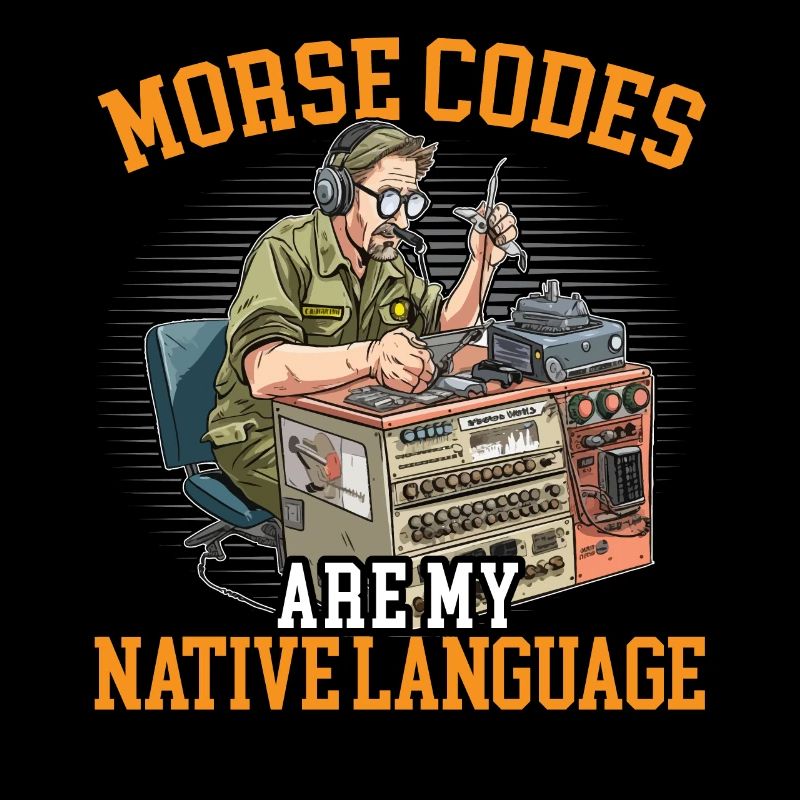 Ham Radio Operator Morse Code Radioactivity