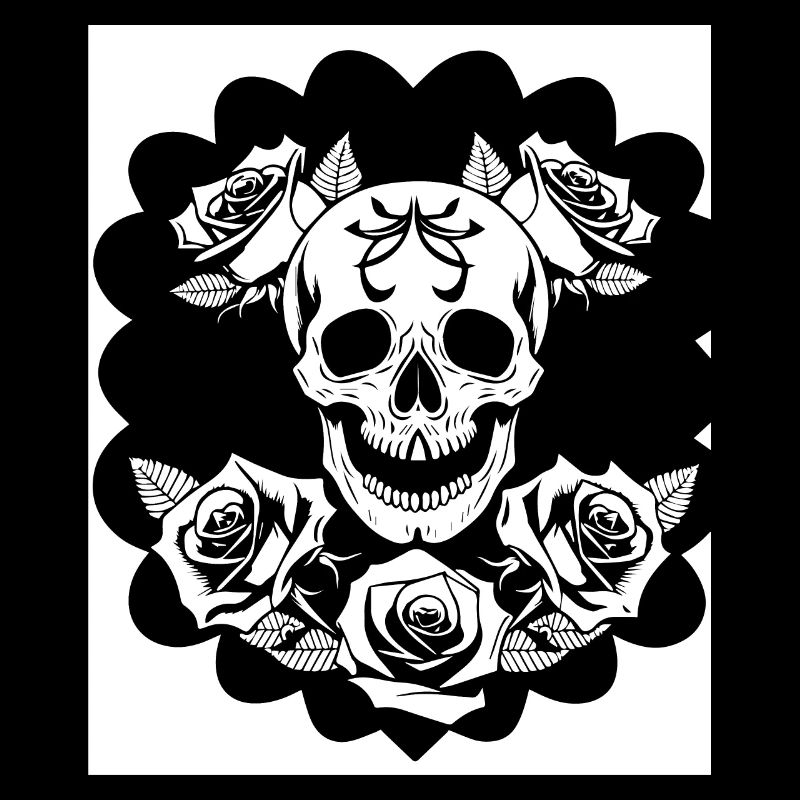 Horror Skull Skull Art Skull Gothic Heavy Metal