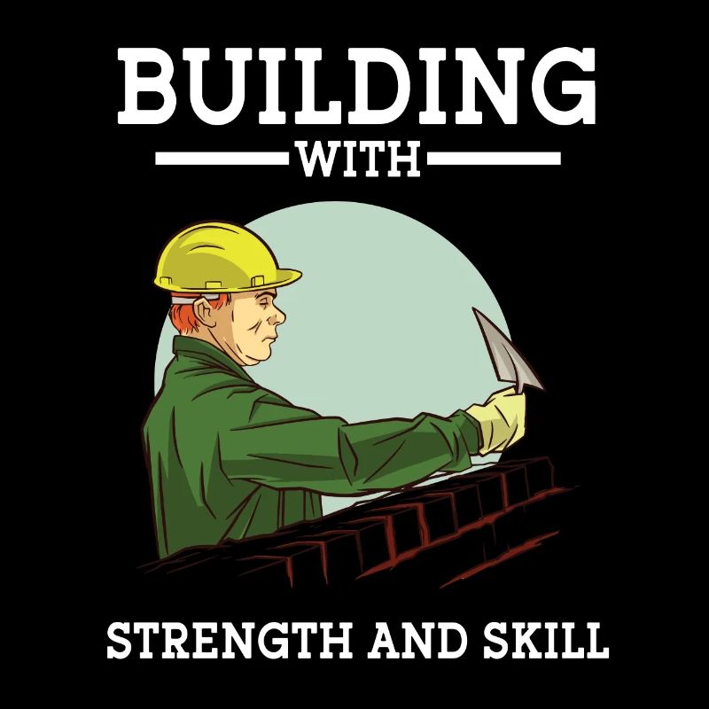 Construction Worker Building With Strength And Skill Construction