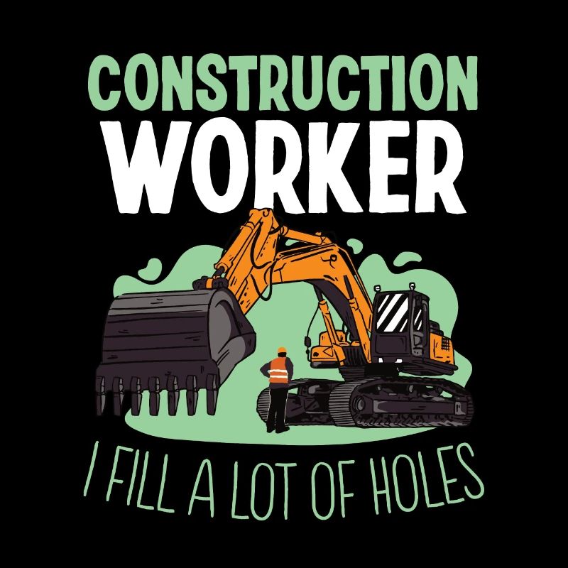 Un ouvrier de la construction de Bauarbeiter comble beaucoup de trous