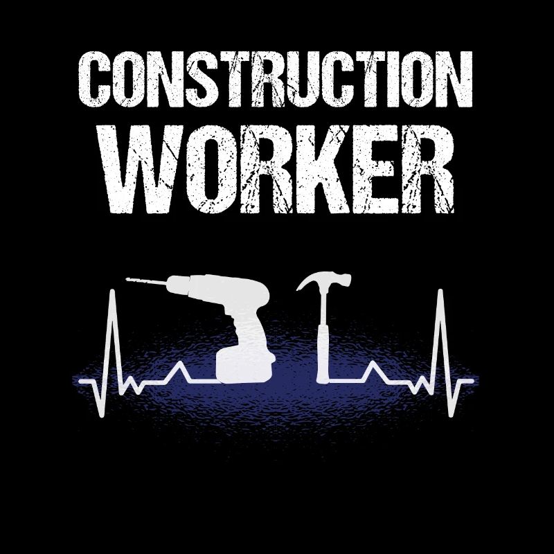 Artisanat de battement de cœur de travailleur de la construction