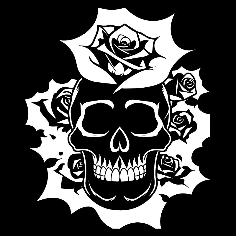 Horror Schädel Schädel Kunst Schädel Gothic Heavy Metal