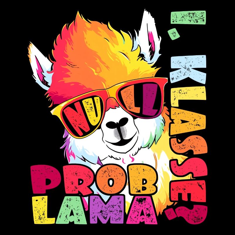 1. Klasse Null Problama Lama Alpaka Einschulung