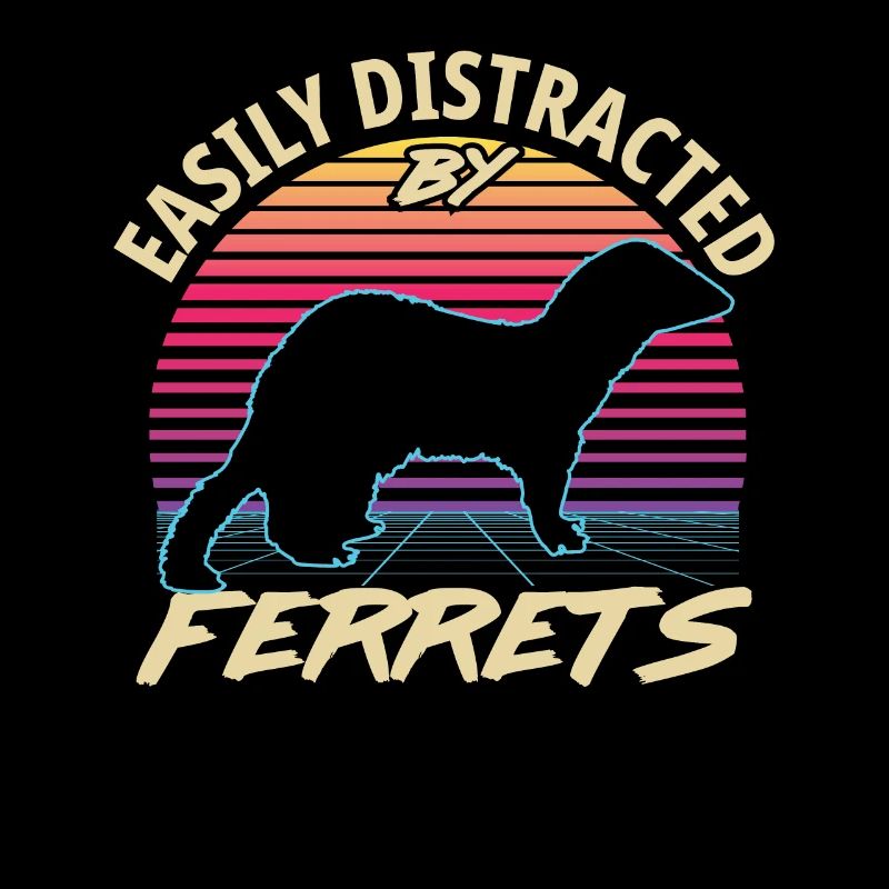 Retro 80s Style Vintage Easily Distracted By Ferre