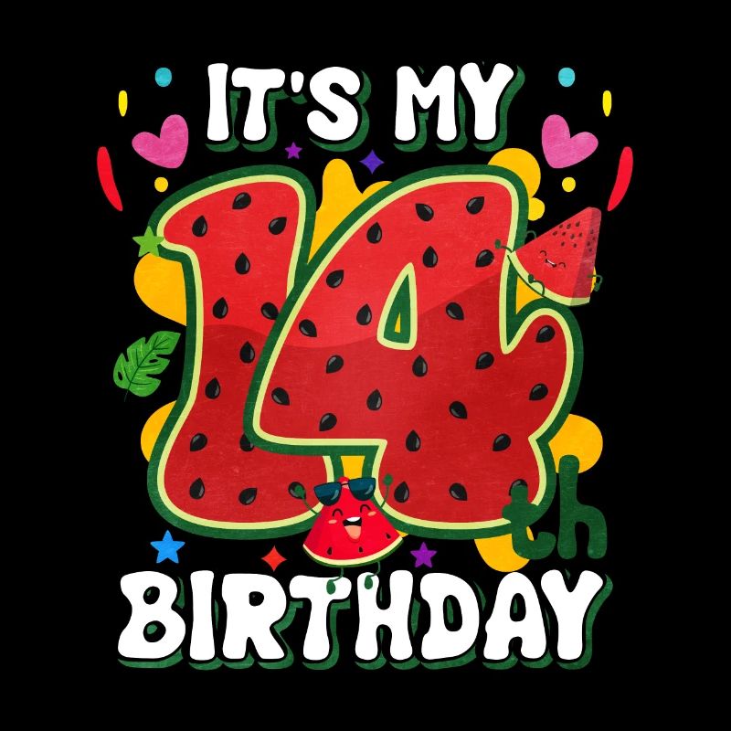 14. Geburtstag Wassermelone Sommer Geschenk