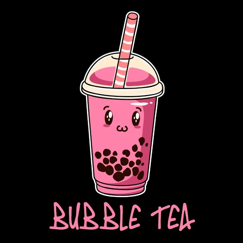 A Kawaii Boba Tea Bubble Tea