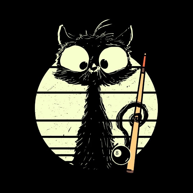 Chat avec billard Billard Billard Snooker