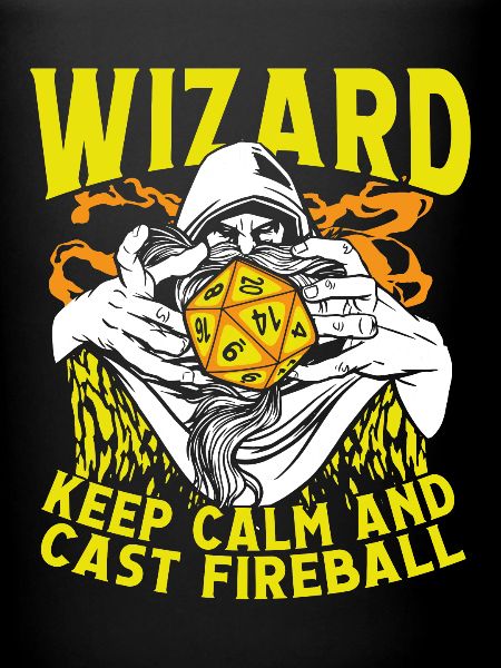 Wizard casts fireball