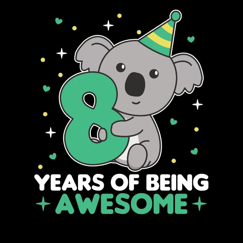 Koala pour les enfants de 8 ans de huit ans
