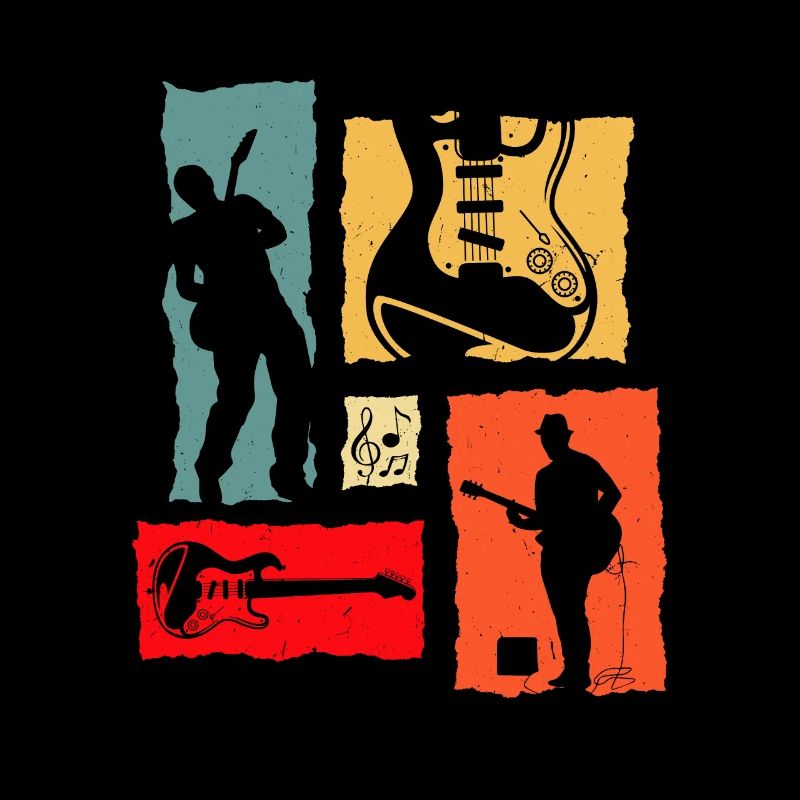 Guitariste Retro