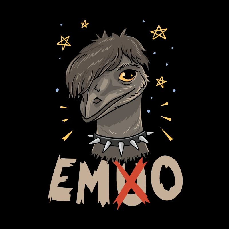 Emo Boy Emo Girl Emu Bird Emocore Punk Esthétique