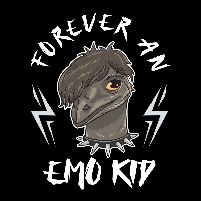 Emo Boy Emo Girl Emu Bird Emocore Punk Aesthetics