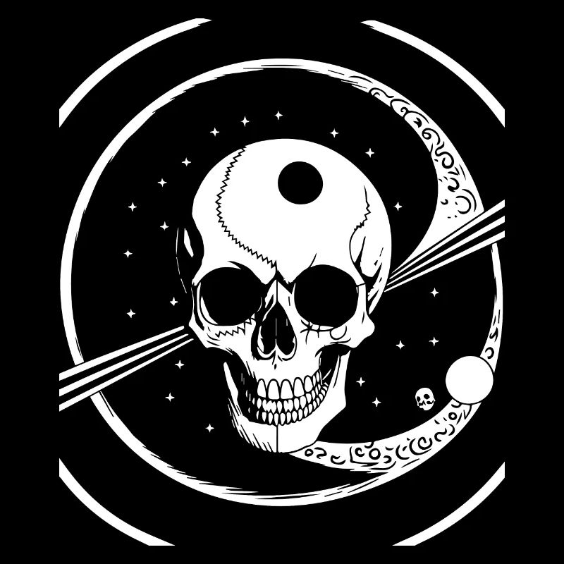 Horror Schädel Schädel Kunst Schädel Gothic Heavy Metal