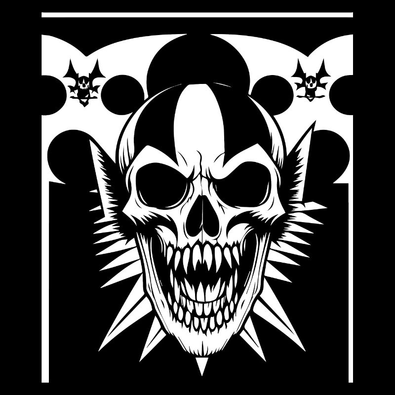 Horror Schädel Schädel Kunst Schädel Gothic Heavy Metal