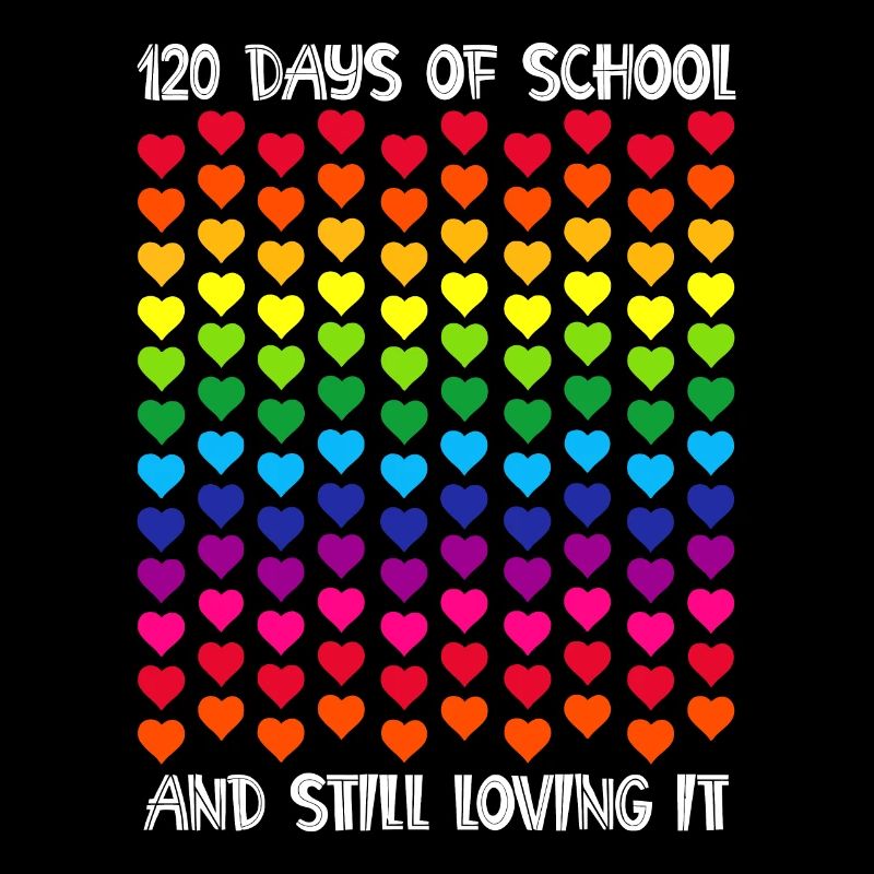 Joyeux 120e jour d’école enseignant élève