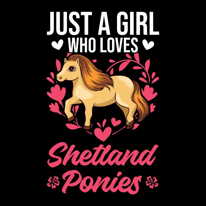 Shetland Pony Mädchen Shetland-Pony Shetty