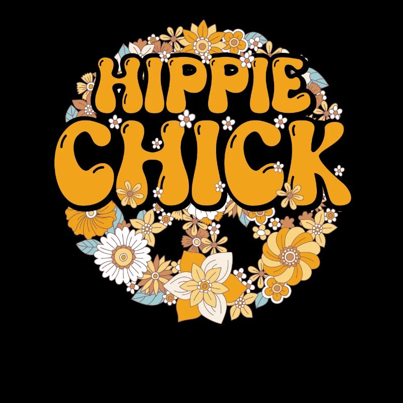 Funny Hippie Floral Groovy