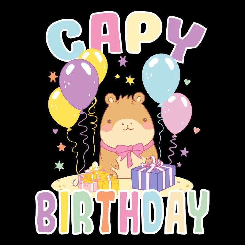 Capy Anniversaire Mignon Capybara Anniversaire