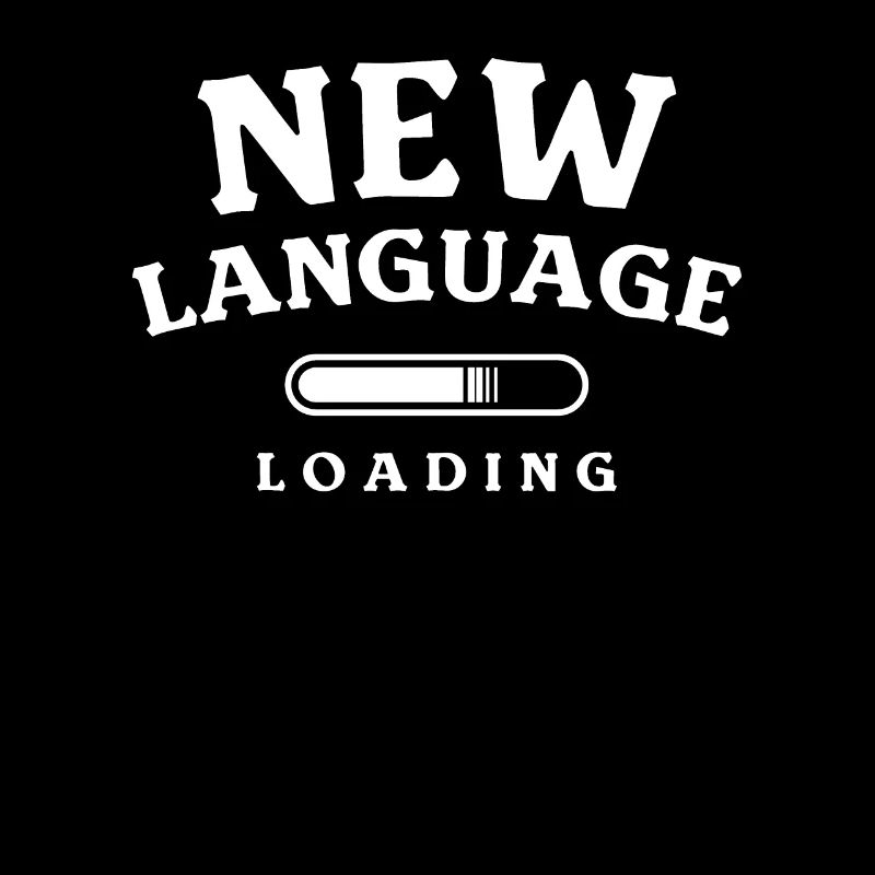 Neue Sprache wird geladen Linguistisch zweisprachig