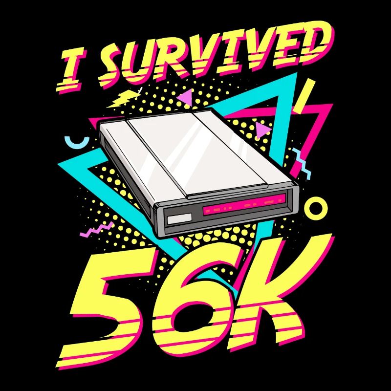 90s Nostalgie Rétro 90s Internet commuté vintage