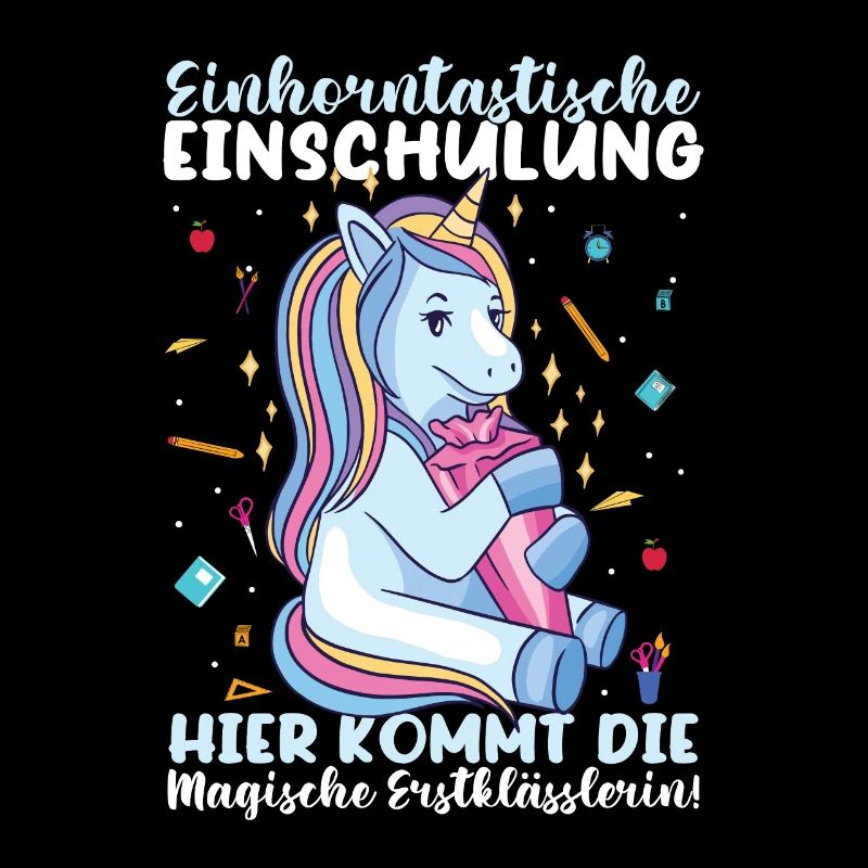 Erstklässlerin Einhorn Schulkind Grundschule