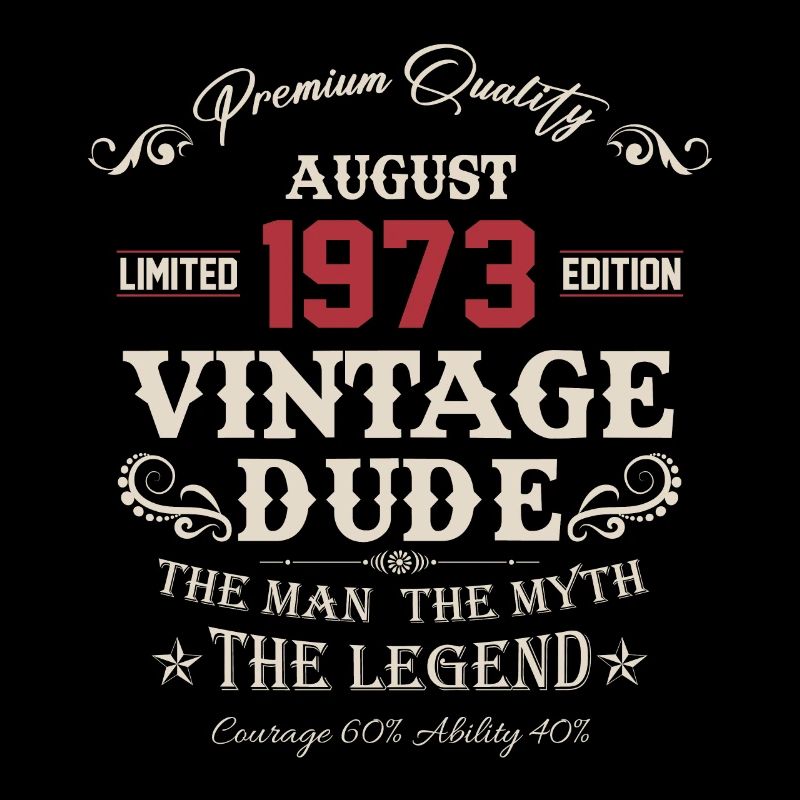 August 1973 Vintage Birthday Gift