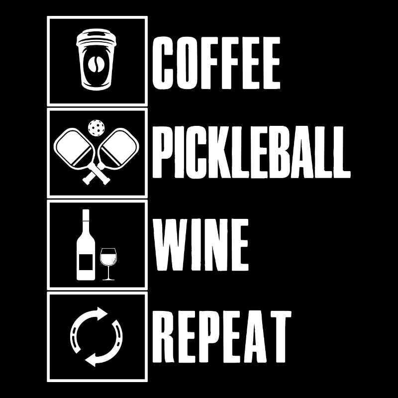 Café Pickleball Vin Ripeat Dicton pour cornichon