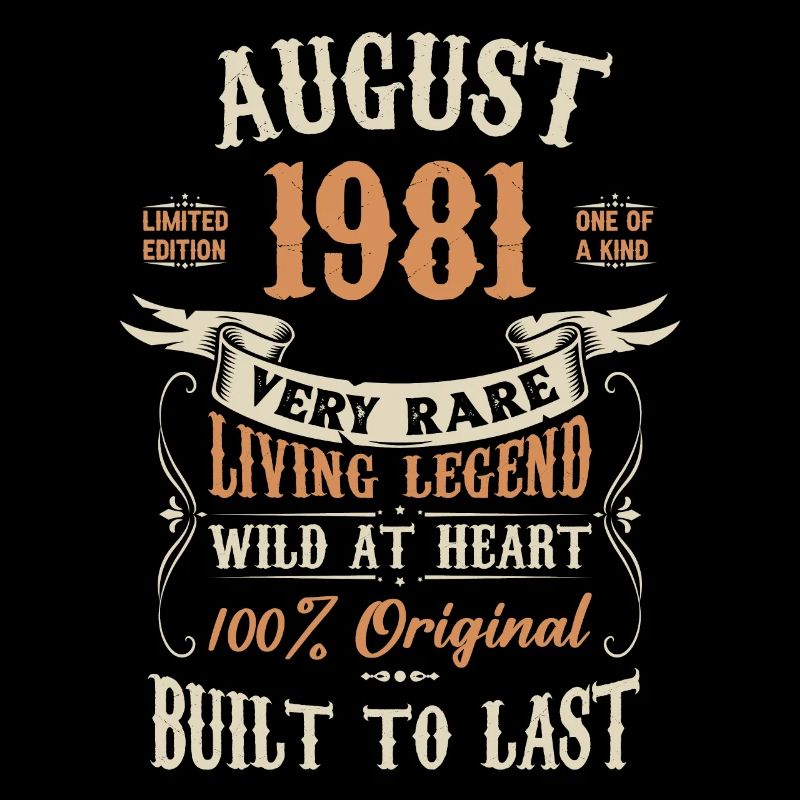 August 1981 Geburtstagsgeschenk