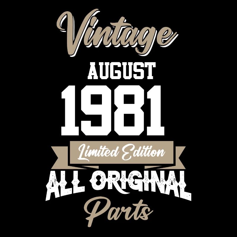 August 1981 Vintage Geburtstag Geschenk