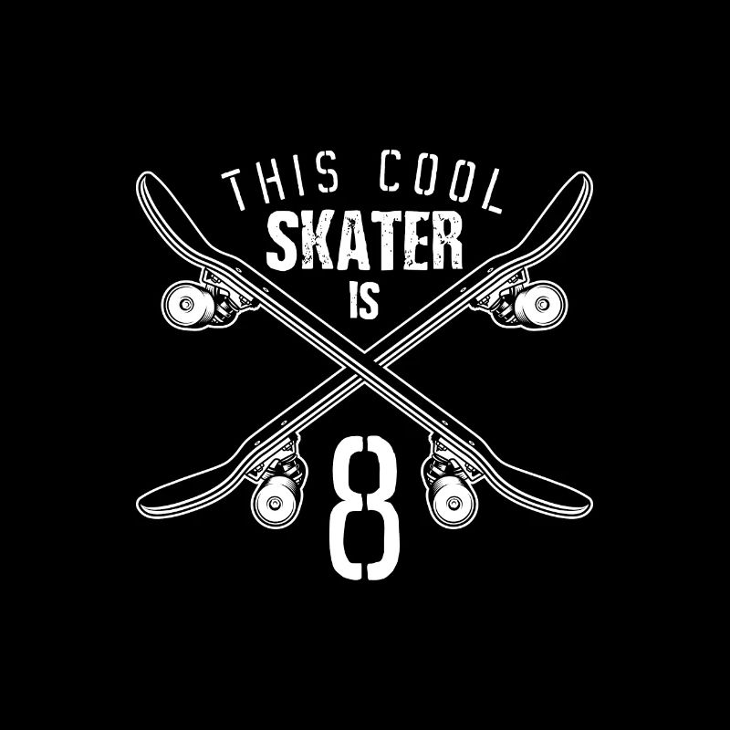 This cool skater is 8