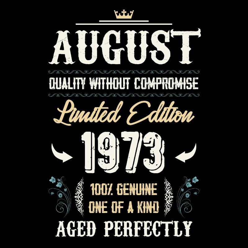 August 1973 Vintage Birthday Gift