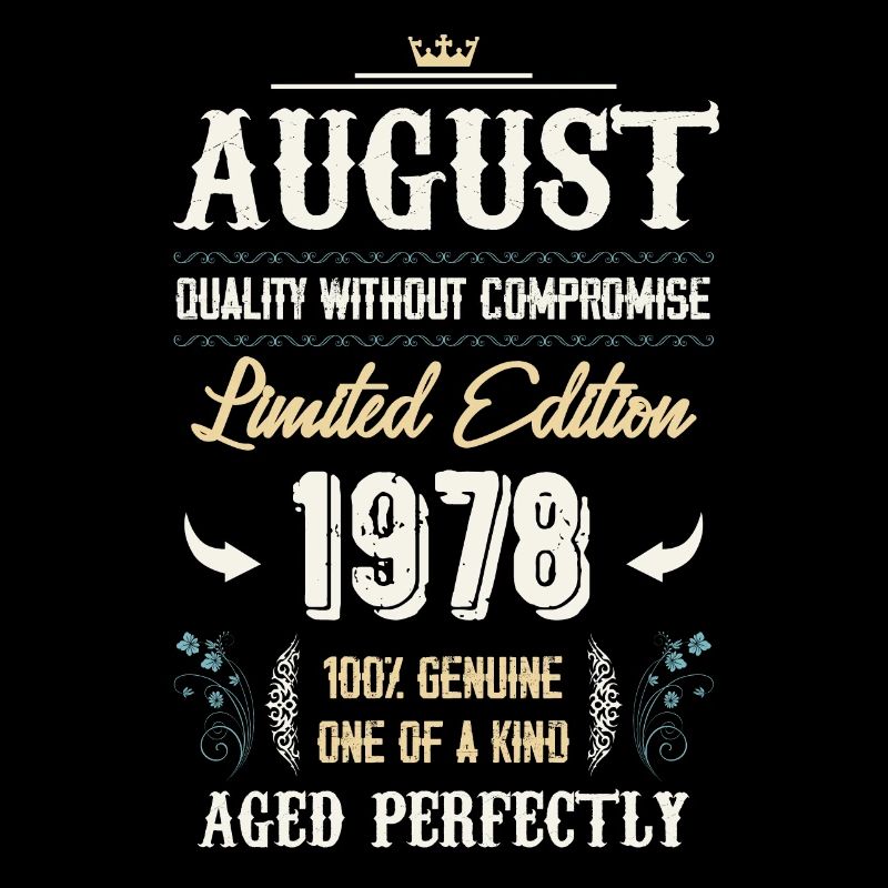 August 1978 Vintage Geburtstag Geschenk