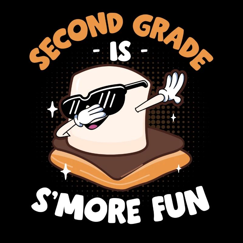 Camper Dabbing Marshmallow Kids Second Grade Is Sm