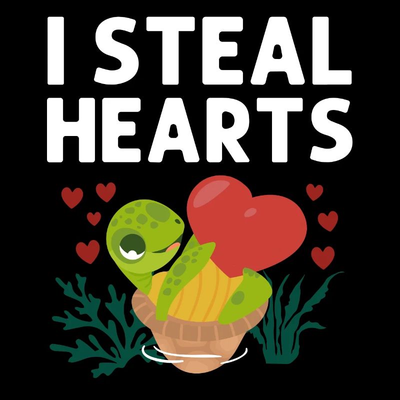 Sea Turtle Tortoise Valentines Day