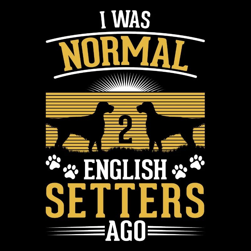 J’étais normal il y a 2 setter anglais